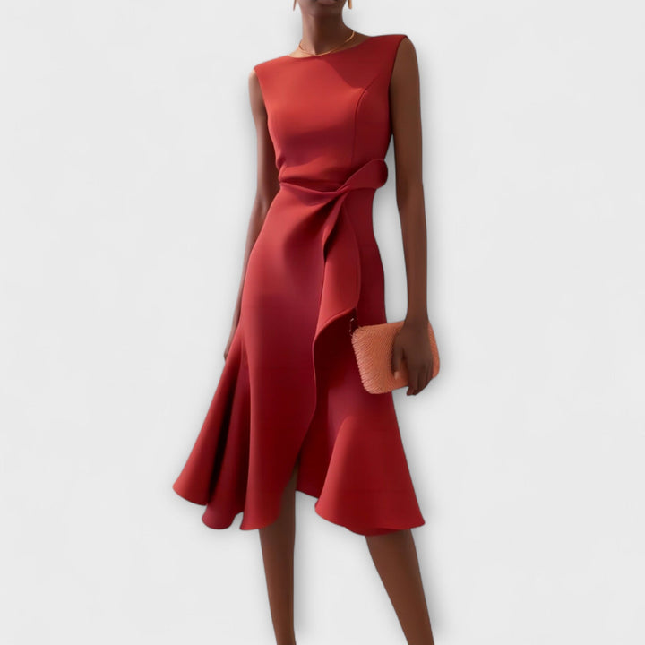 Aubrielle | Sophisticated Midi Dress