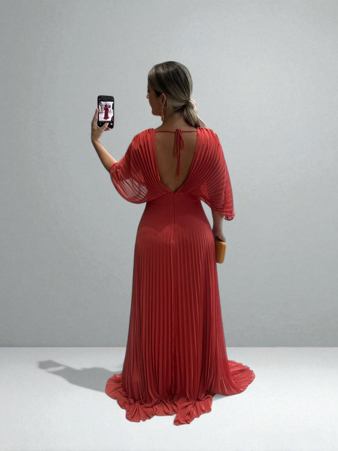 Isa™ | Elegant Pleated Maxi Dress