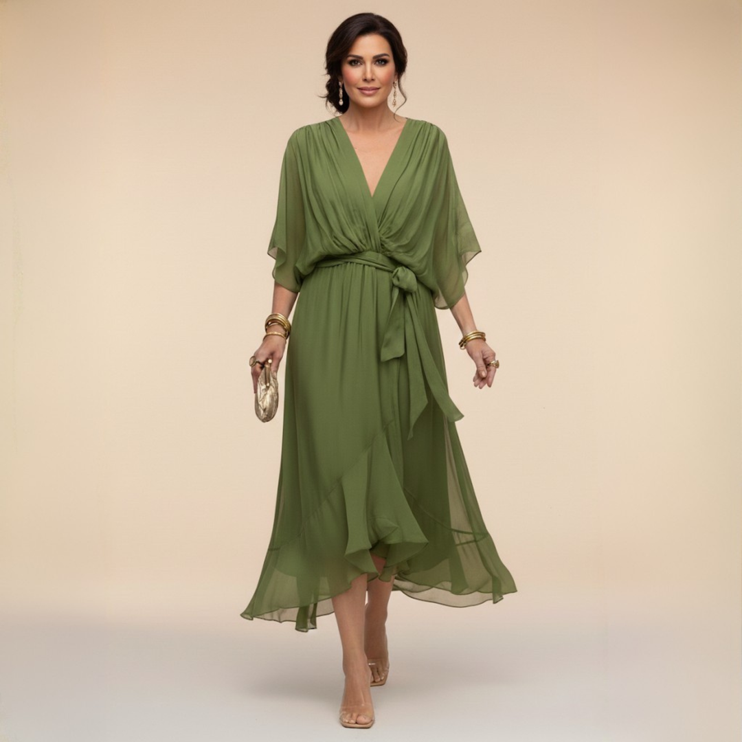 Caroline | Effortlessly Flattering Dress-Black
