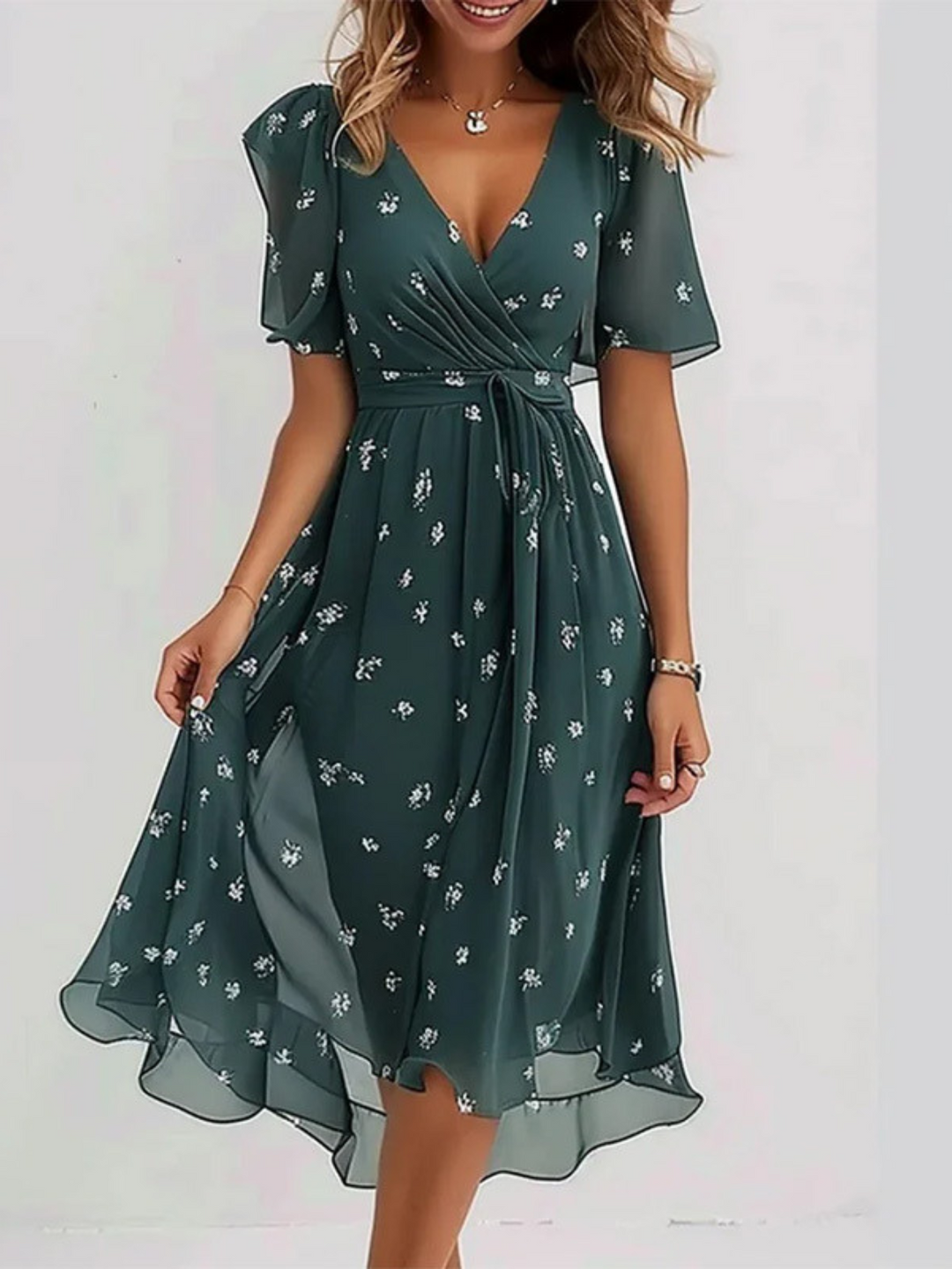 Galina | Summer Dress With Belly Cover