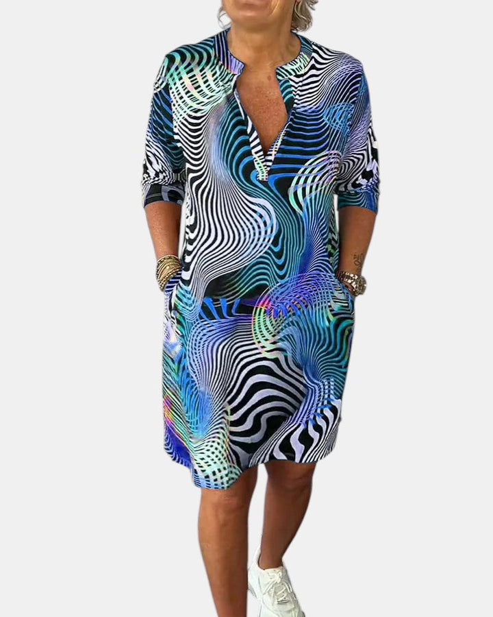 Bella | Colorful V-neck Dress