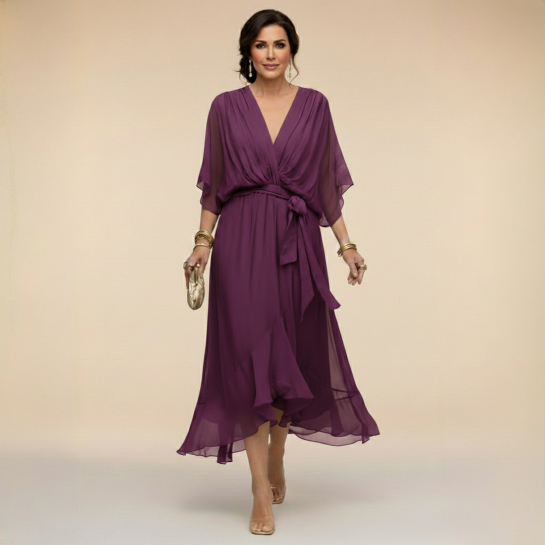 Caroline | Effortlessly Flattering Dress-White