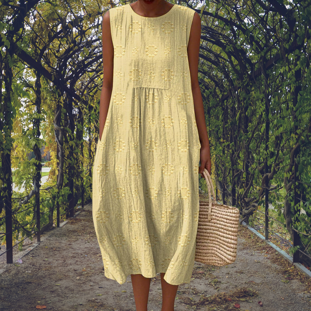 sachin and babi light blue dress Linen Dresses with Pockets