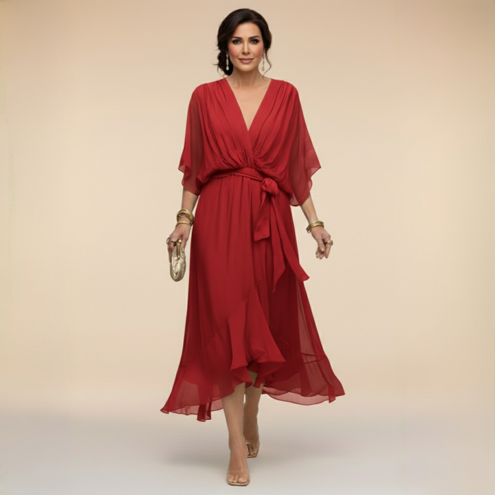 Caroline | Effortlessly Flattering Dress-Grey