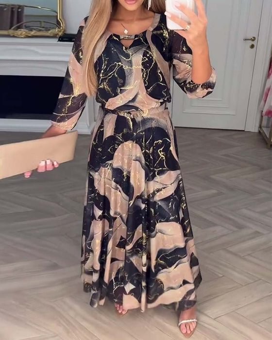 Celine A-Line Maxi Dress