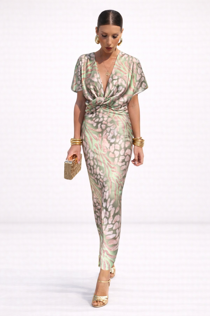 Fleur™ | Elegant Wrap Maxi Dress