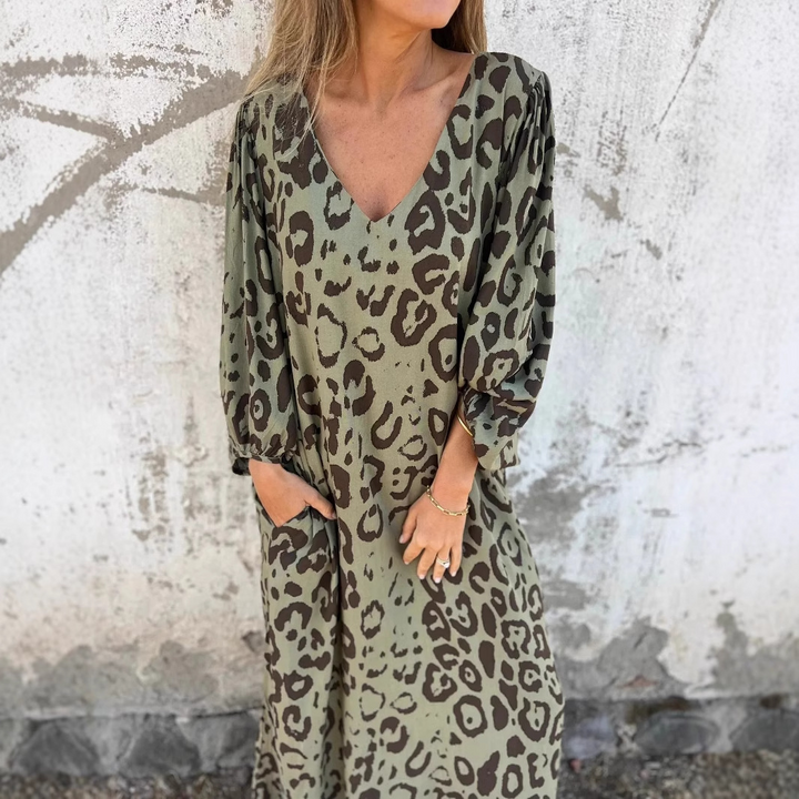 Dahlia Leopard Print Dress