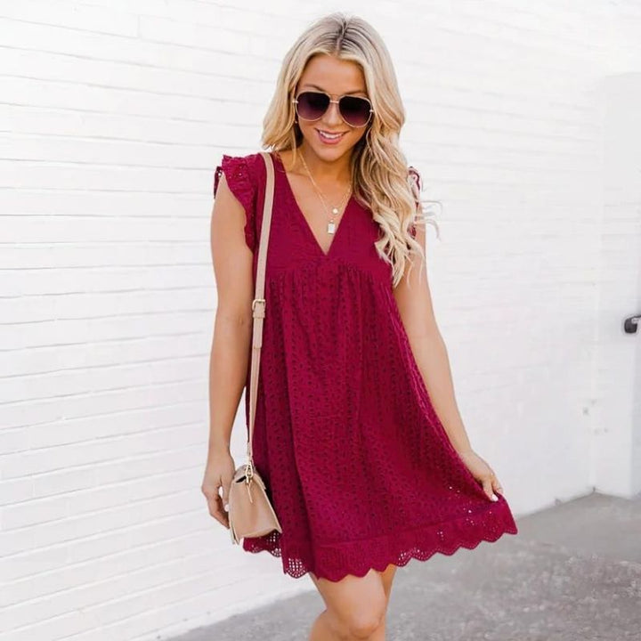 Elara V-neck Dress