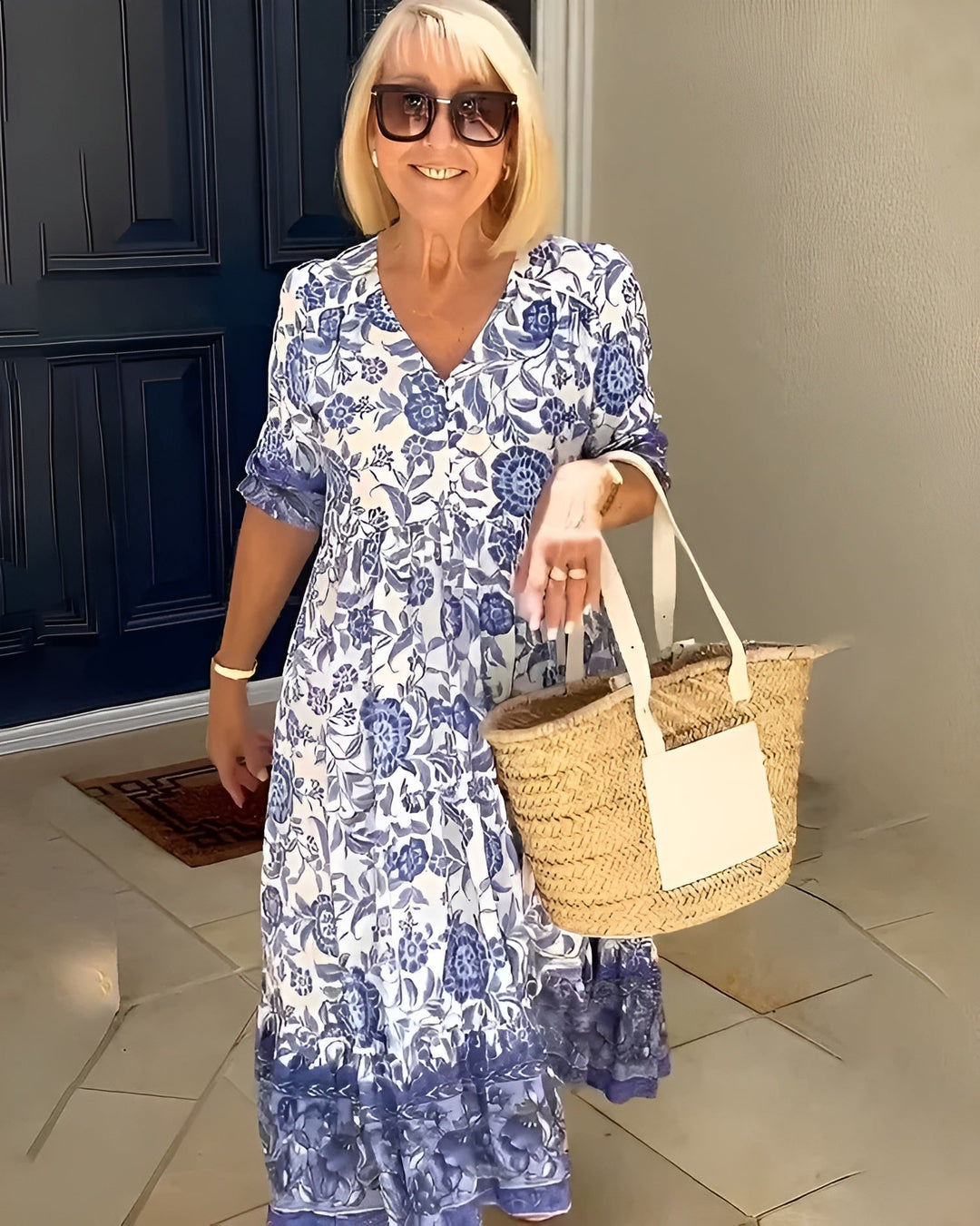Elena Floral Midi Dress