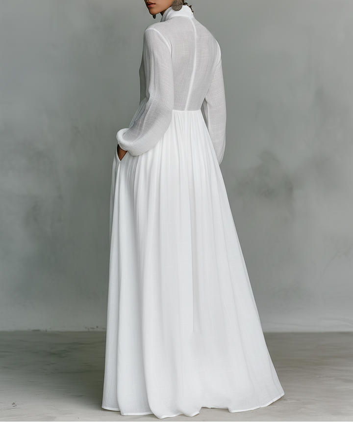 Bente | Flowing Button-Front Maxi Dress