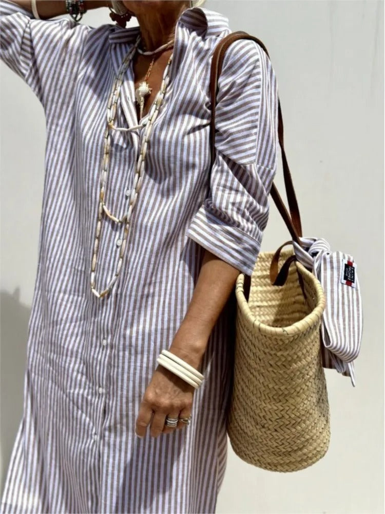 Giselle Casual Striped Dress