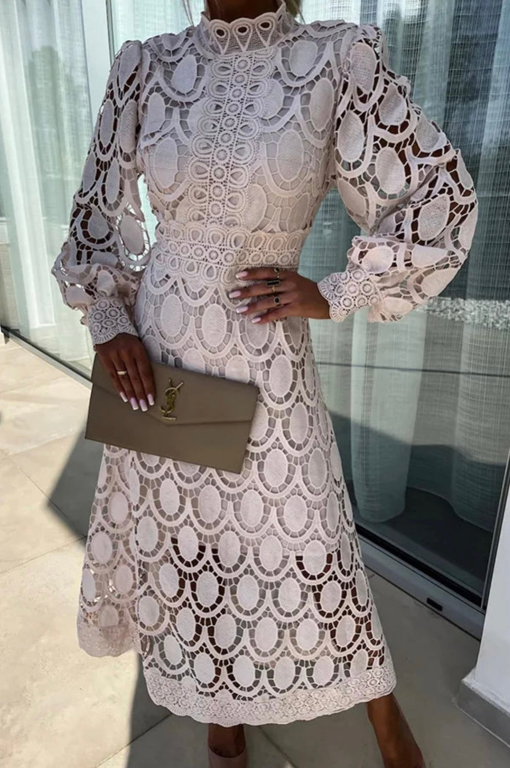 Seraphina Lace Midi Dress