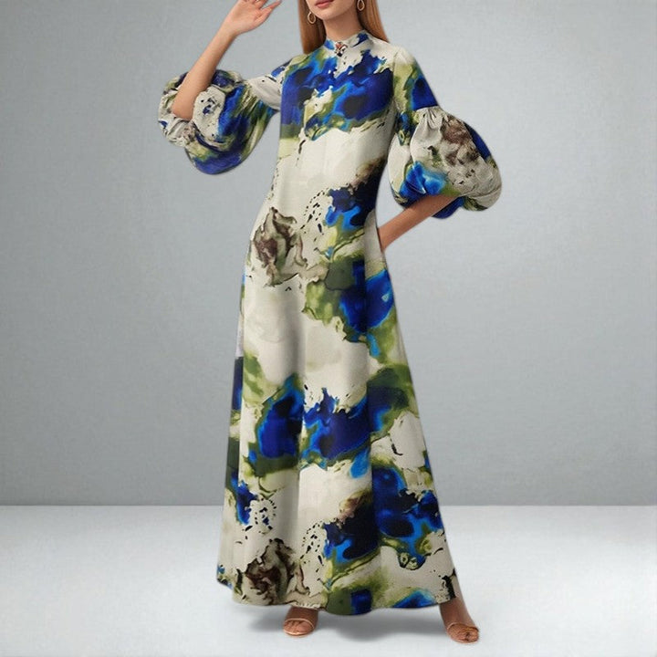Fenning™ | Elegant Watercolor Maxi Dress