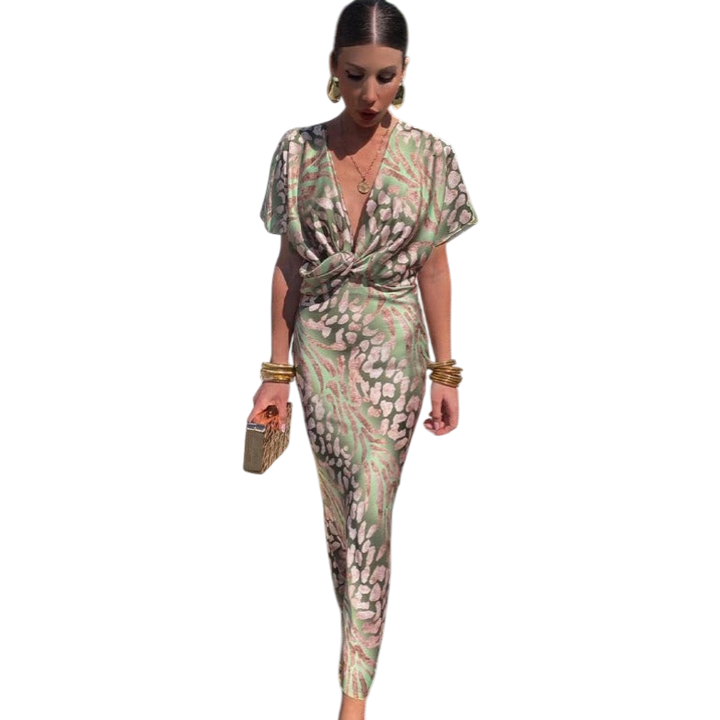 Fleur™ | Elegant Wrap Maxi Dress