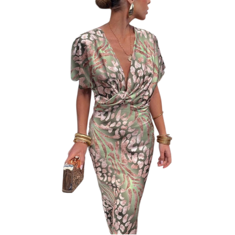 Fleur™ | Elegant Wrap Maxi Dress