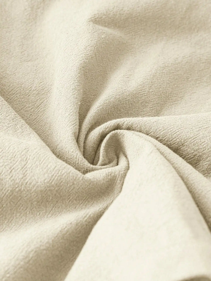 Women's Zip-Collar Pocket Dress — Short Sleeve Summer Knit Cotton Blend Dress