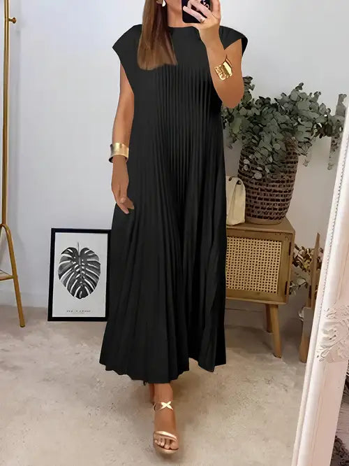 Selena Pleated Midi Dress