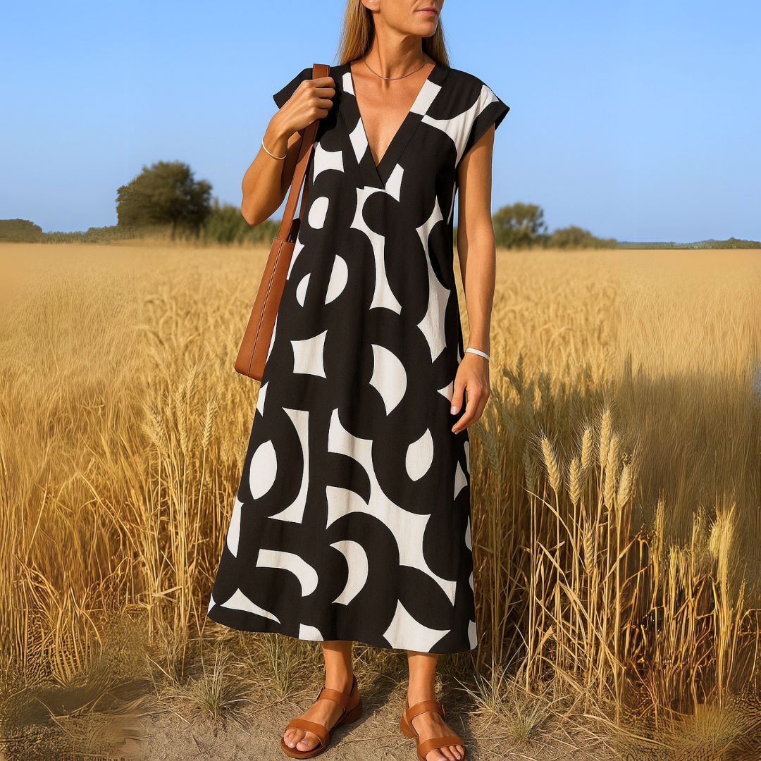 Vera Lightweight V-Neck Dress