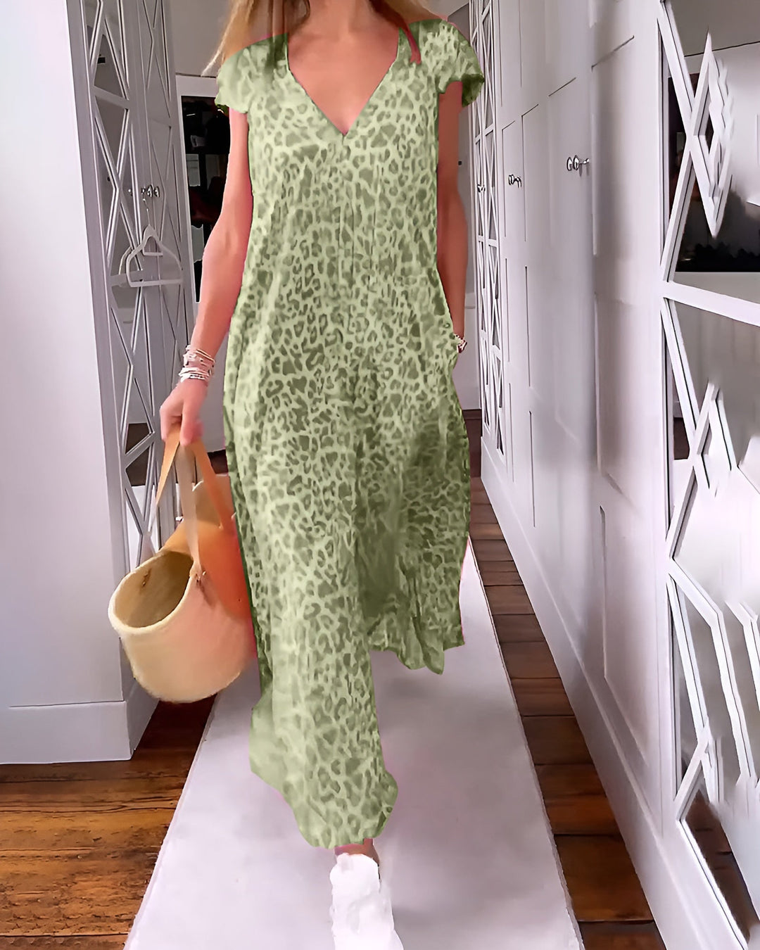 Vivienne V-Neck Maxi Dress