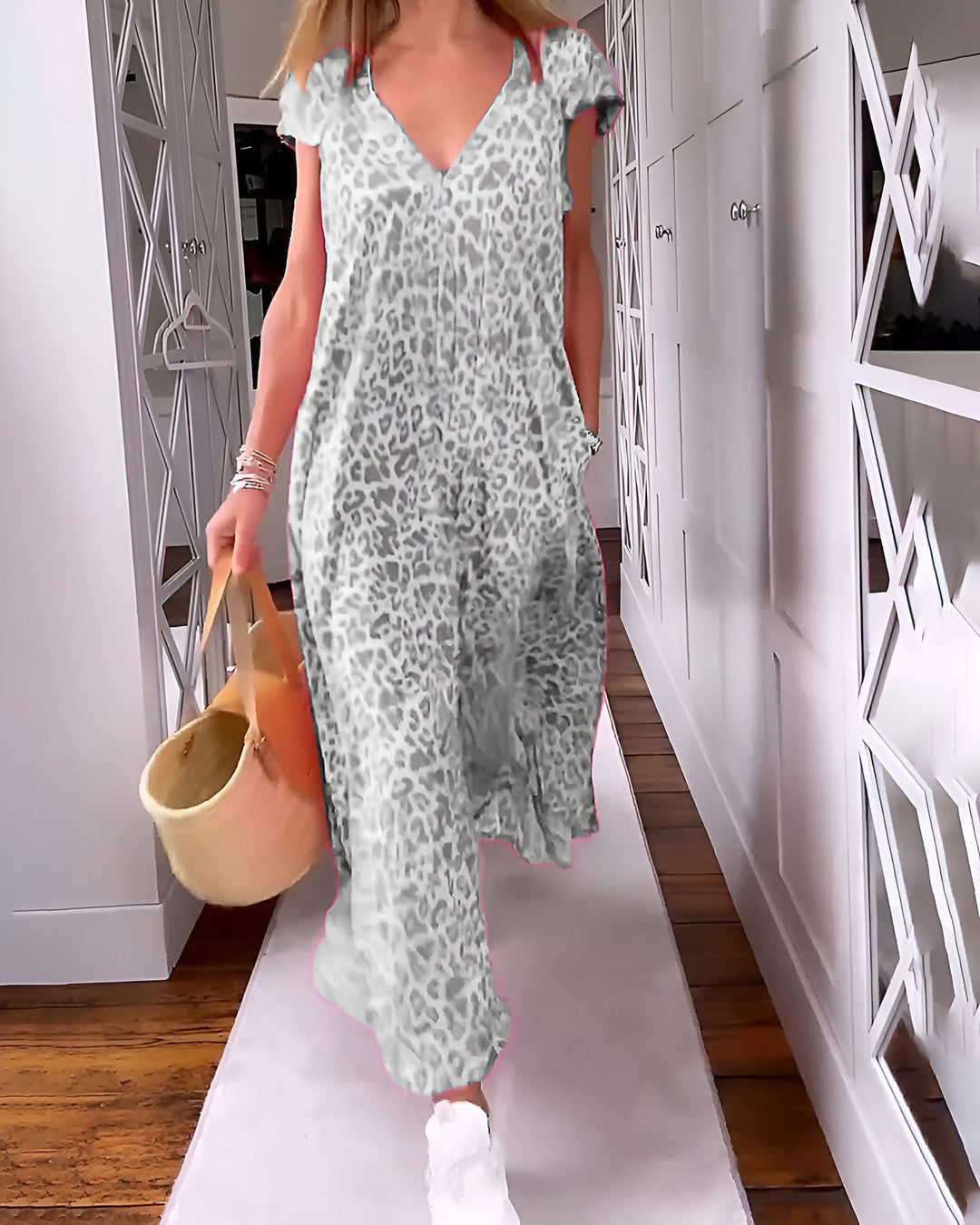 Vivienne V-Neck Maxi Dress