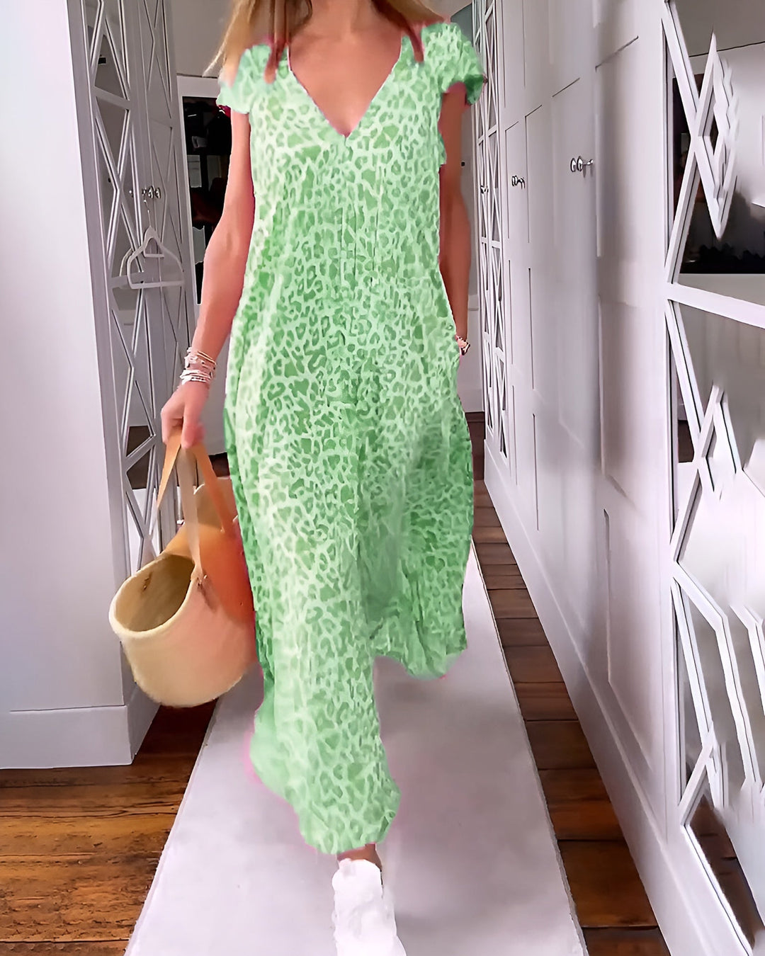 Vivienne V-Neck Maxi Dress