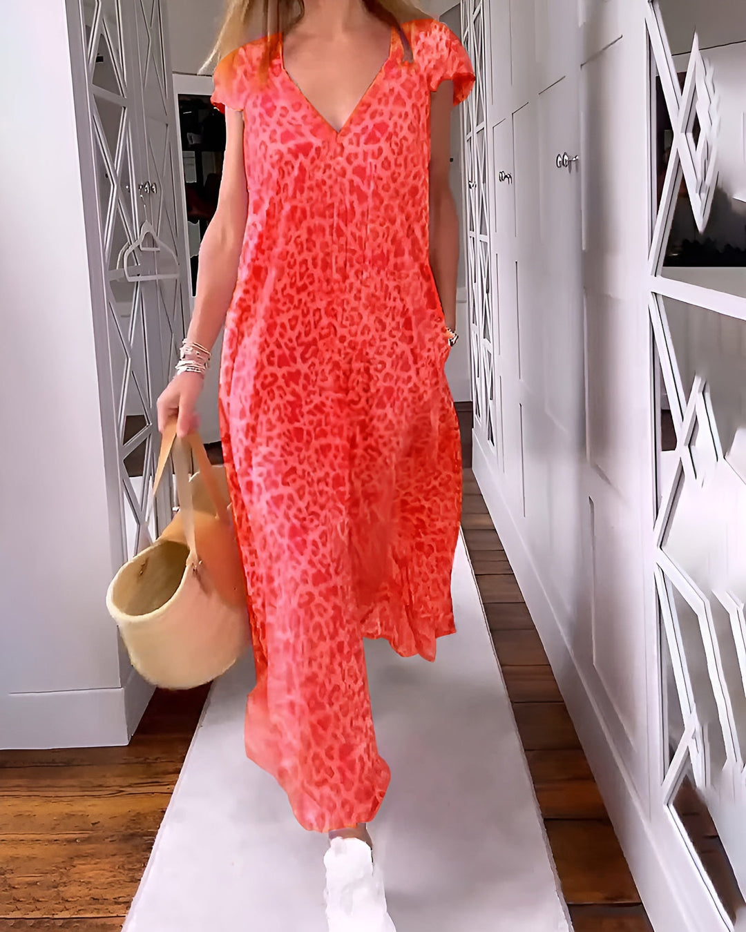Vivienne V-Neck Maxi Dress