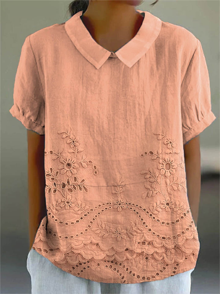 Judith | Floral Embroidered Shirt