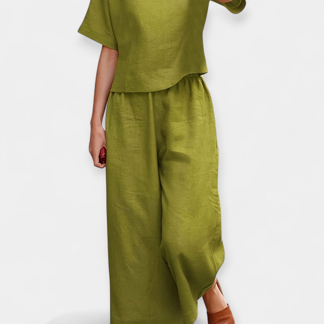 Breezy Short Sleeve Pantsuit