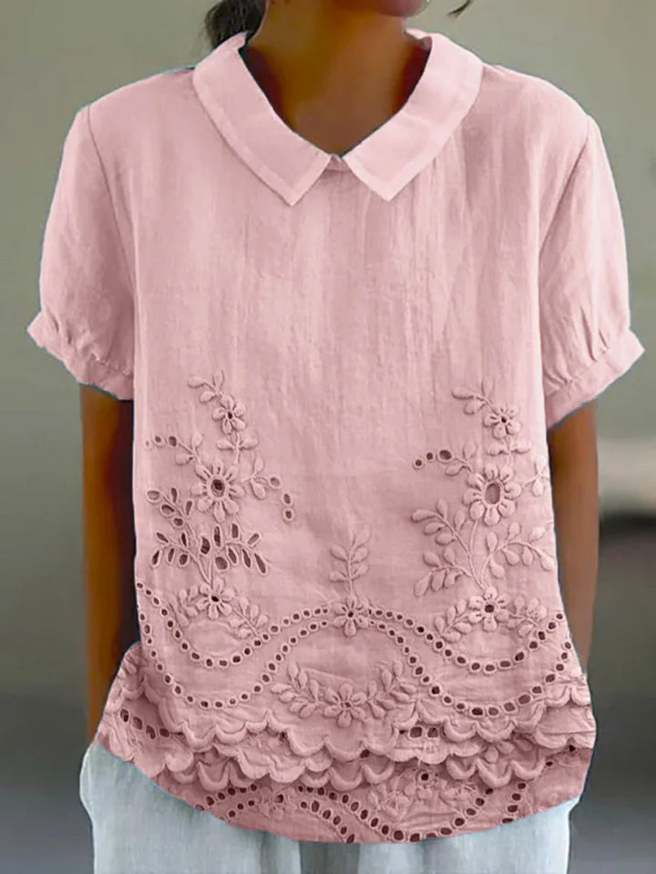 Judith | Floral Embroidered Shirt