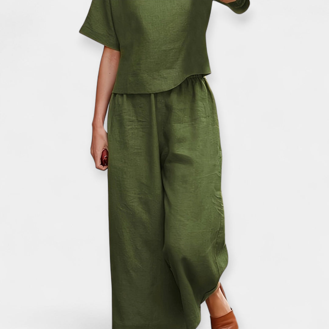 Breezy Short Sleeve Pantsuit
