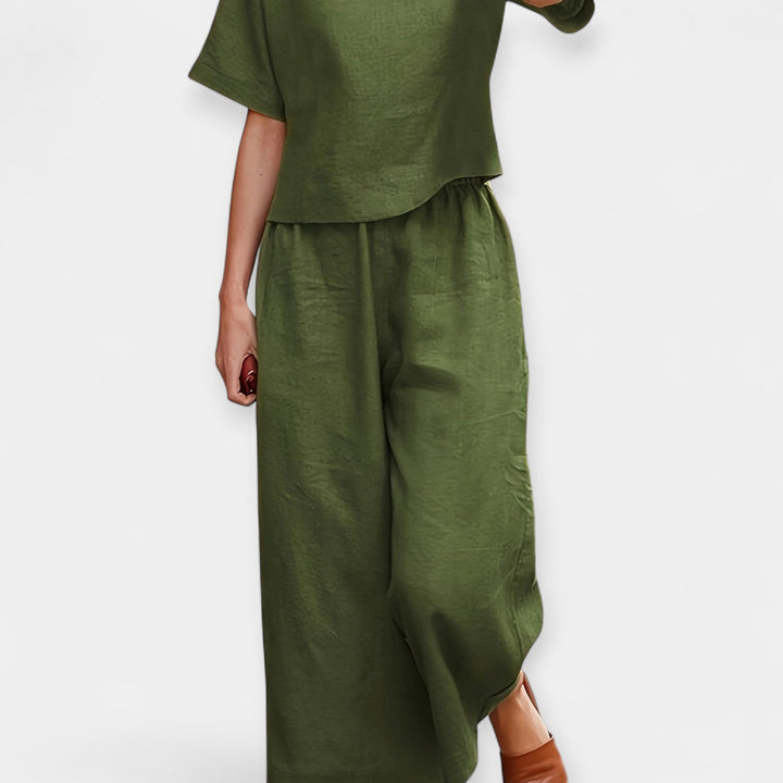 Breezy Short Sleeve Pantsuit