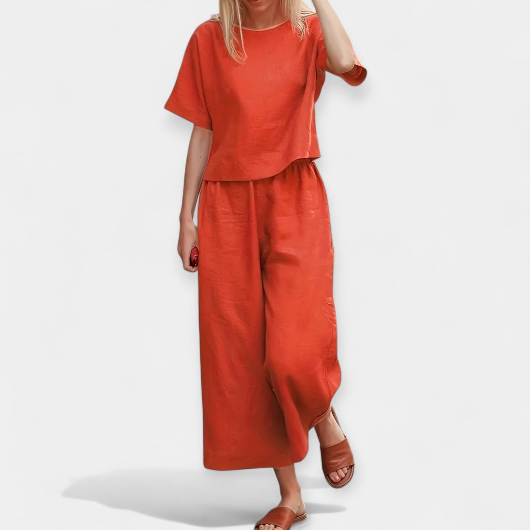 Breezy Short Sleeve Pantsuit
