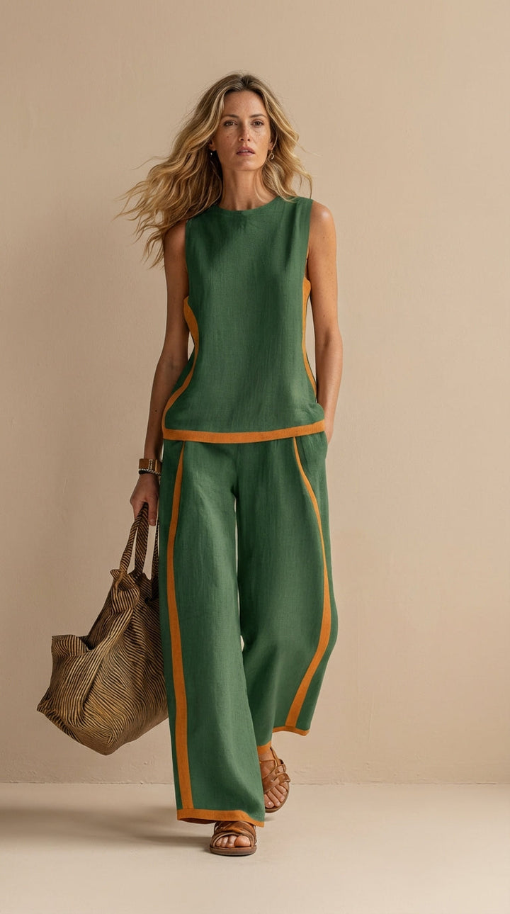 Mia™ | Linen and Cotton Breezy Two-Piece Set