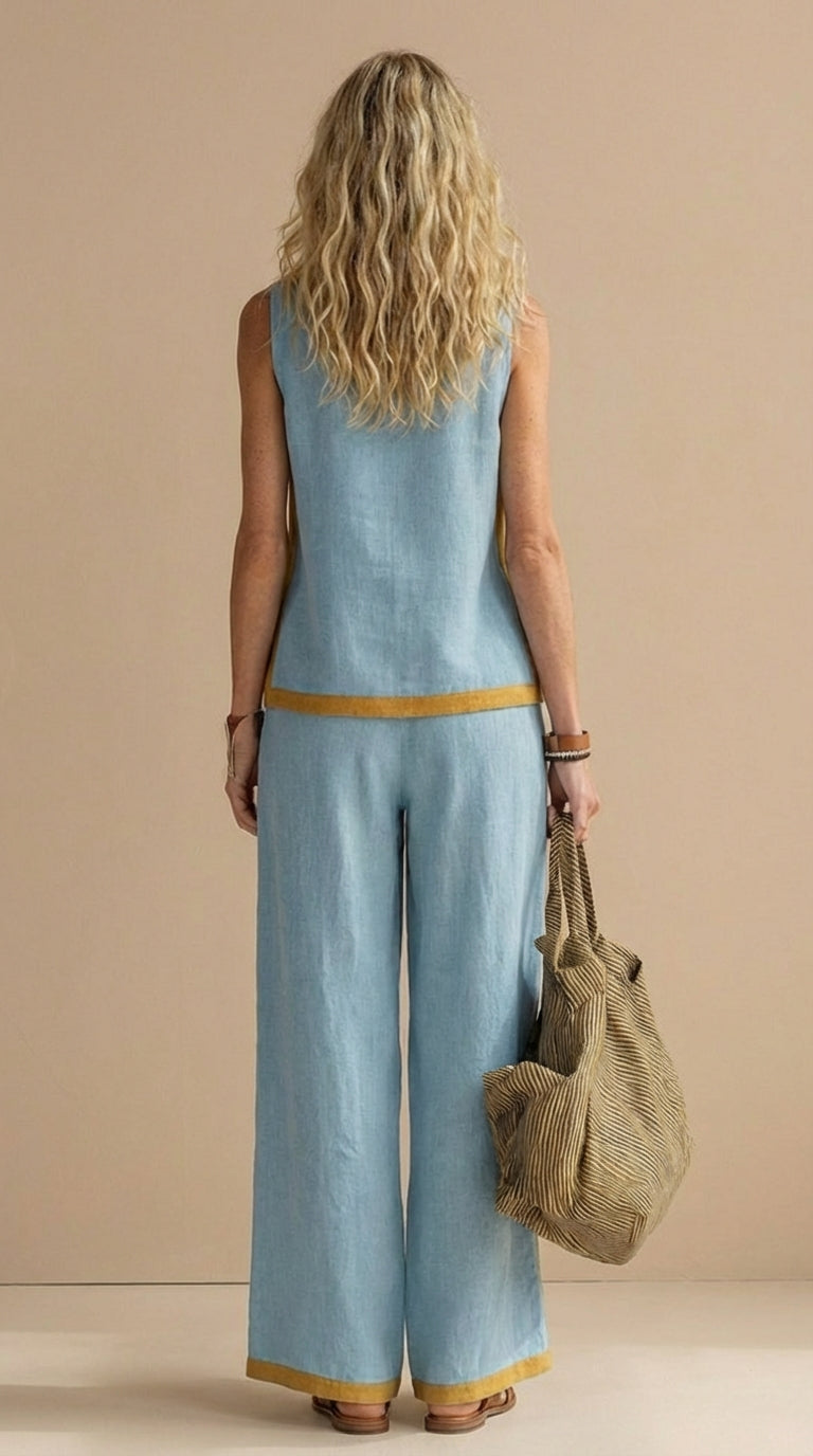 Mia™ | Linen and Cotton Breezy Two-Piece Set