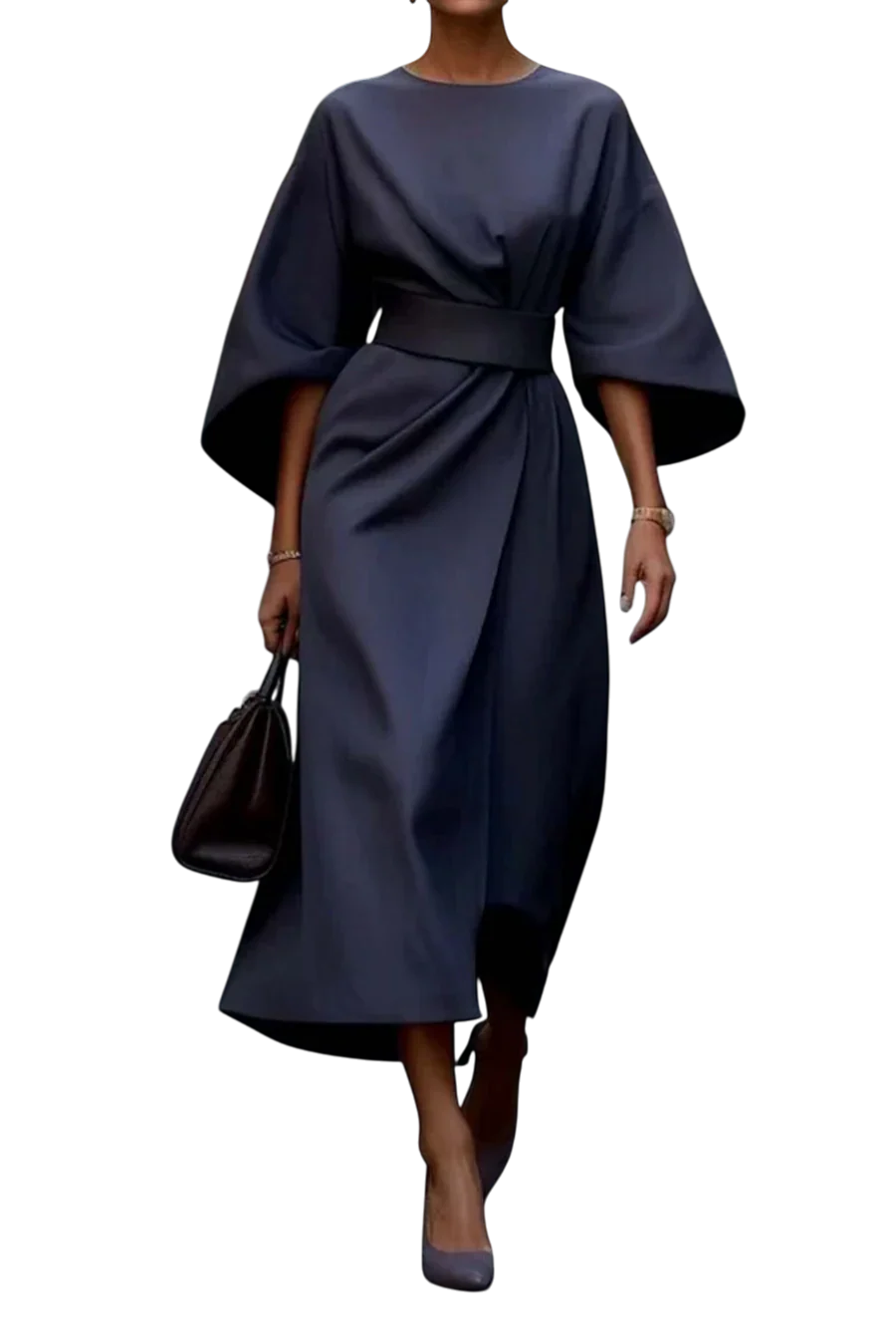 Matzliah™ | Elegant Lantern Sleeve Dress