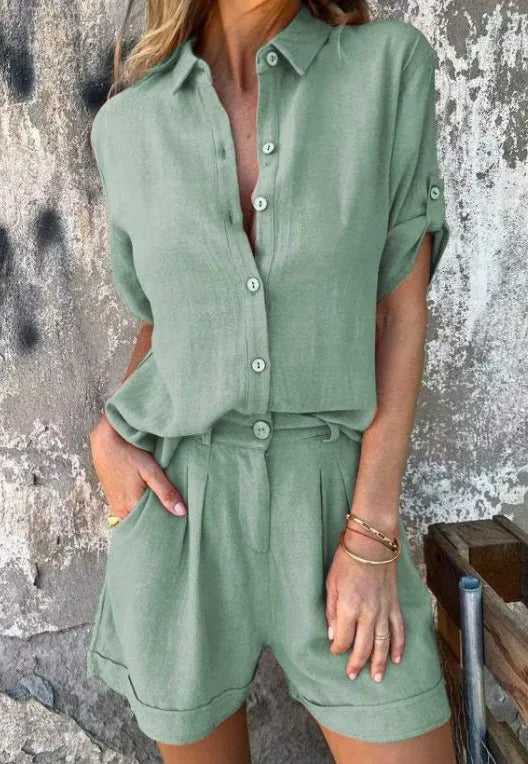 Melda - Set Buttoned Light