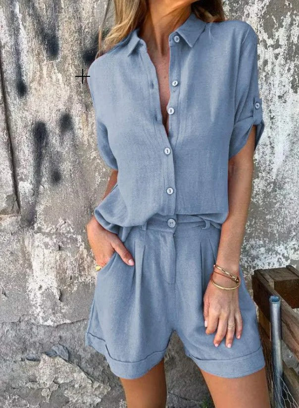 Melda - Set Buttoned Light