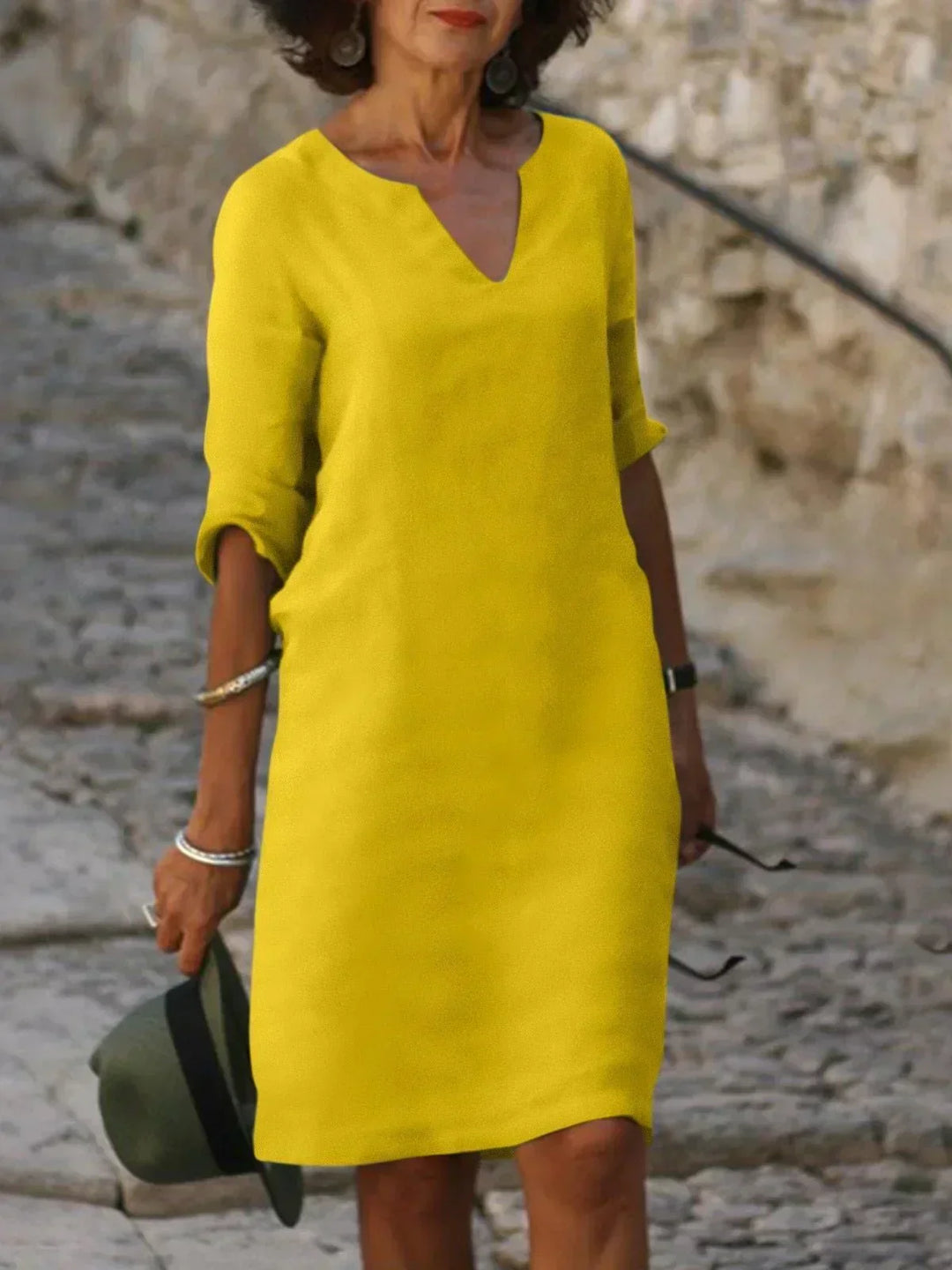 Skylar™ | Elegant Dress with V-Neck
